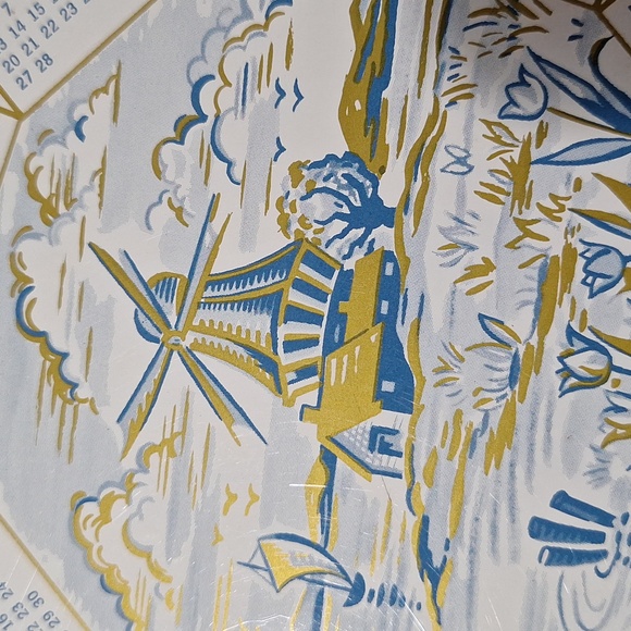 📅 1955-1956 tin calendar plate with windmills - Picture 6 of 7